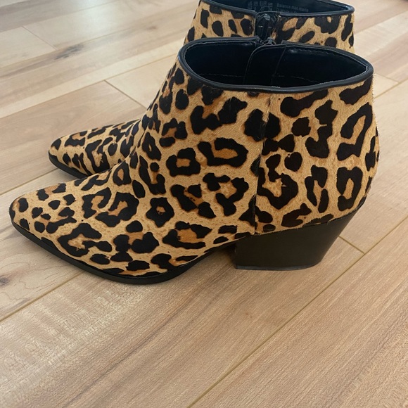 Leopard Heeled Booties - Picture 2 of 6